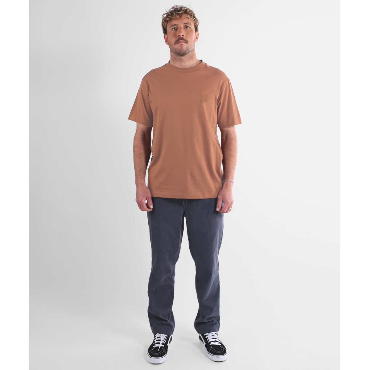 Tee-shirt manches longues coton bio SUNRAYS spice brown, OXBOW