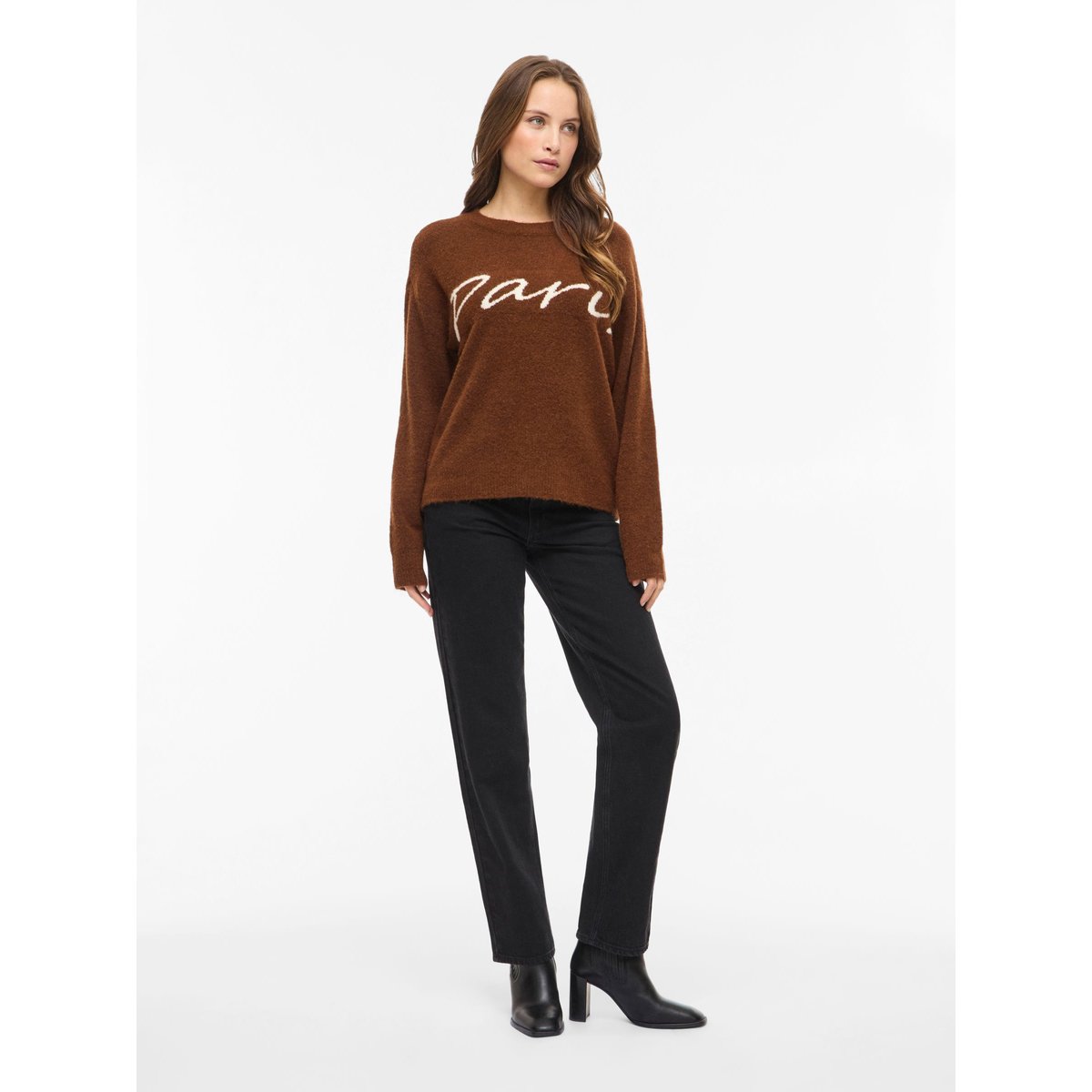 Pull En Maille chocolate brown, VILA