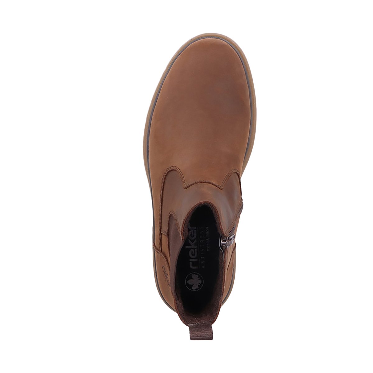 Bottine Cuir Rusty marron, RIEKER