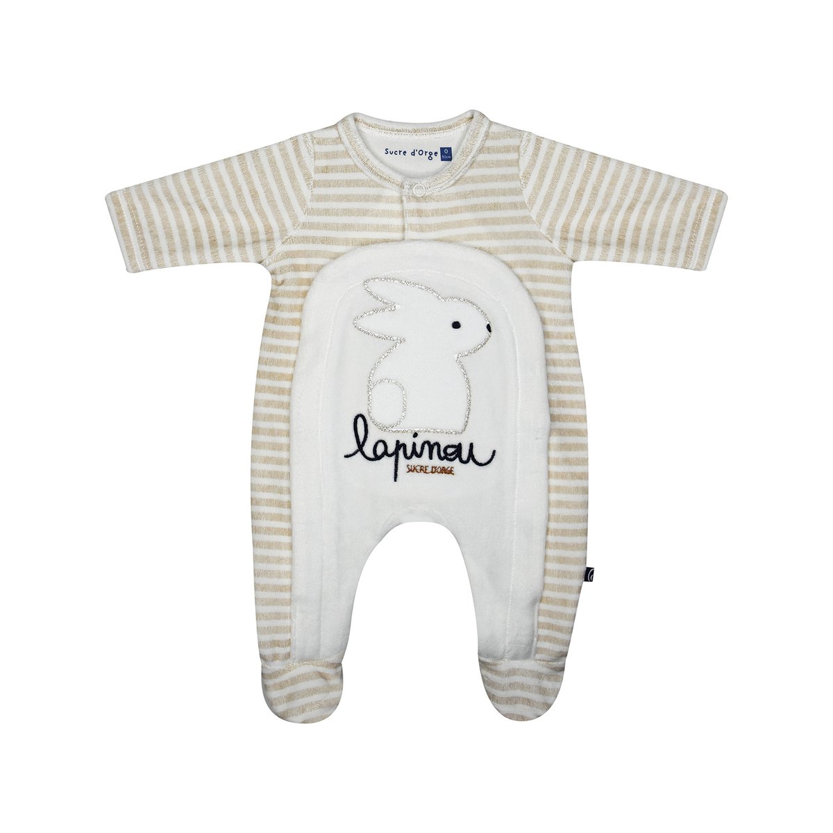 Set naissance ion maille naissance beige, SUCRE D'ORGE