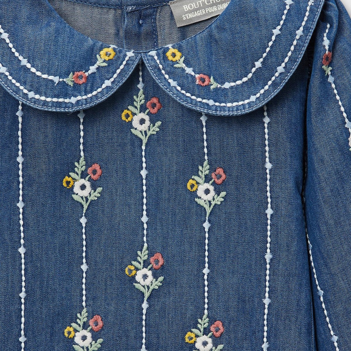 Blouse brodée en coton BIO GOTS multi co, BOUT'CHOU
