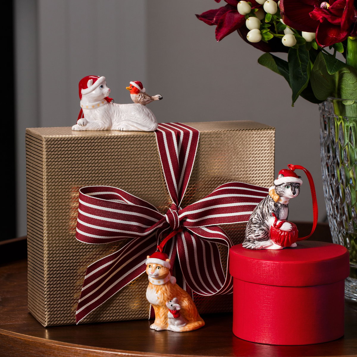 Ornements Chats, 3 Pièces NOSTALGIC ORNAMENTS couleur unique, VILLEROY & BOCH