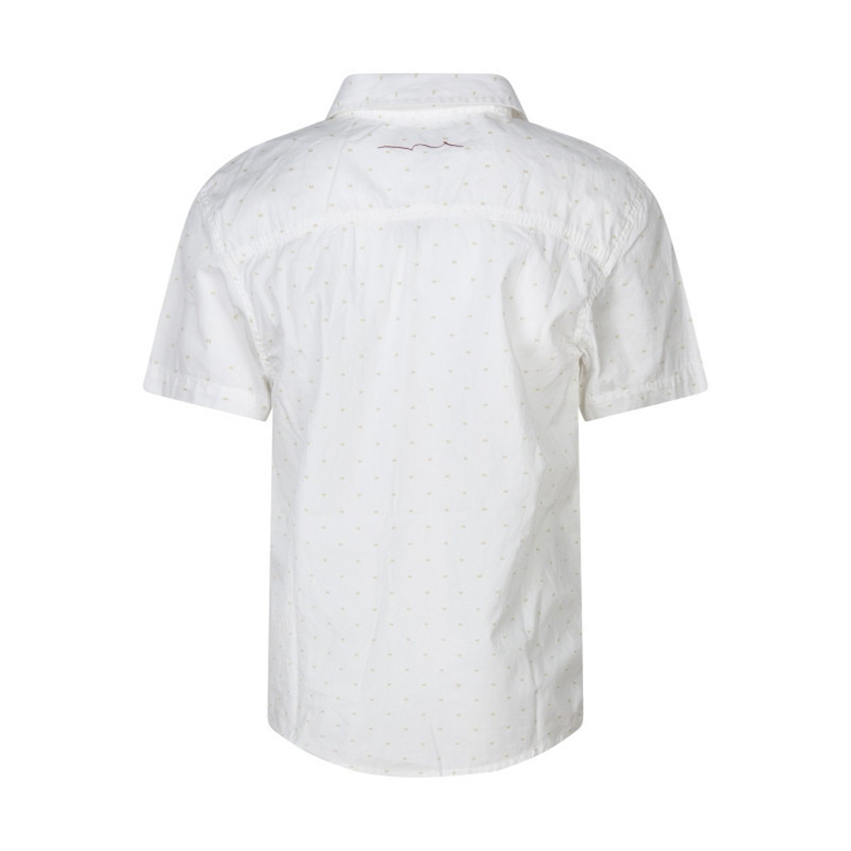 Chemise en coton blanche à motifs géométriques et coupe ajustée blanche, TEDDY SMITH