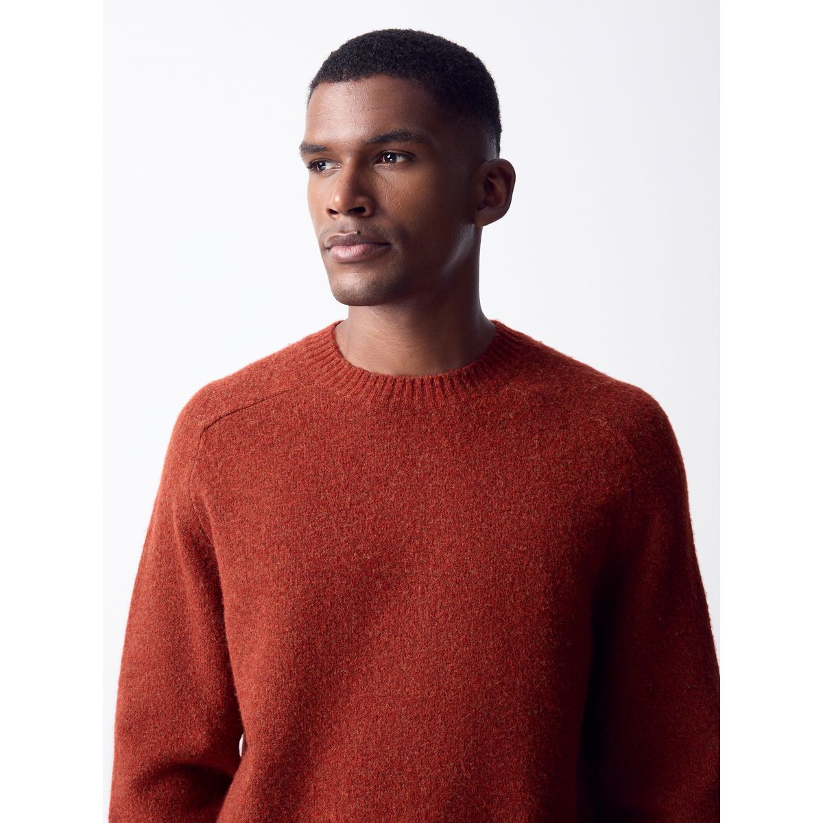 Pull ras du cou décontracté avec laine rouge, NEXT