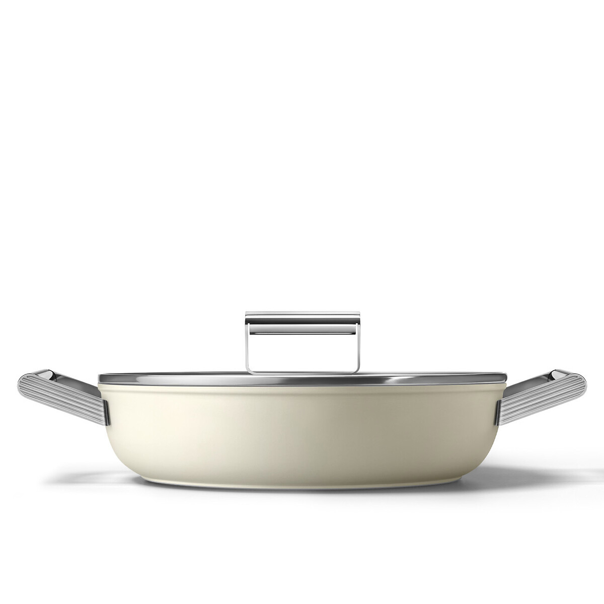 Caçarola Baixa antiaderente, 28cm, SMEG creme, SMEG