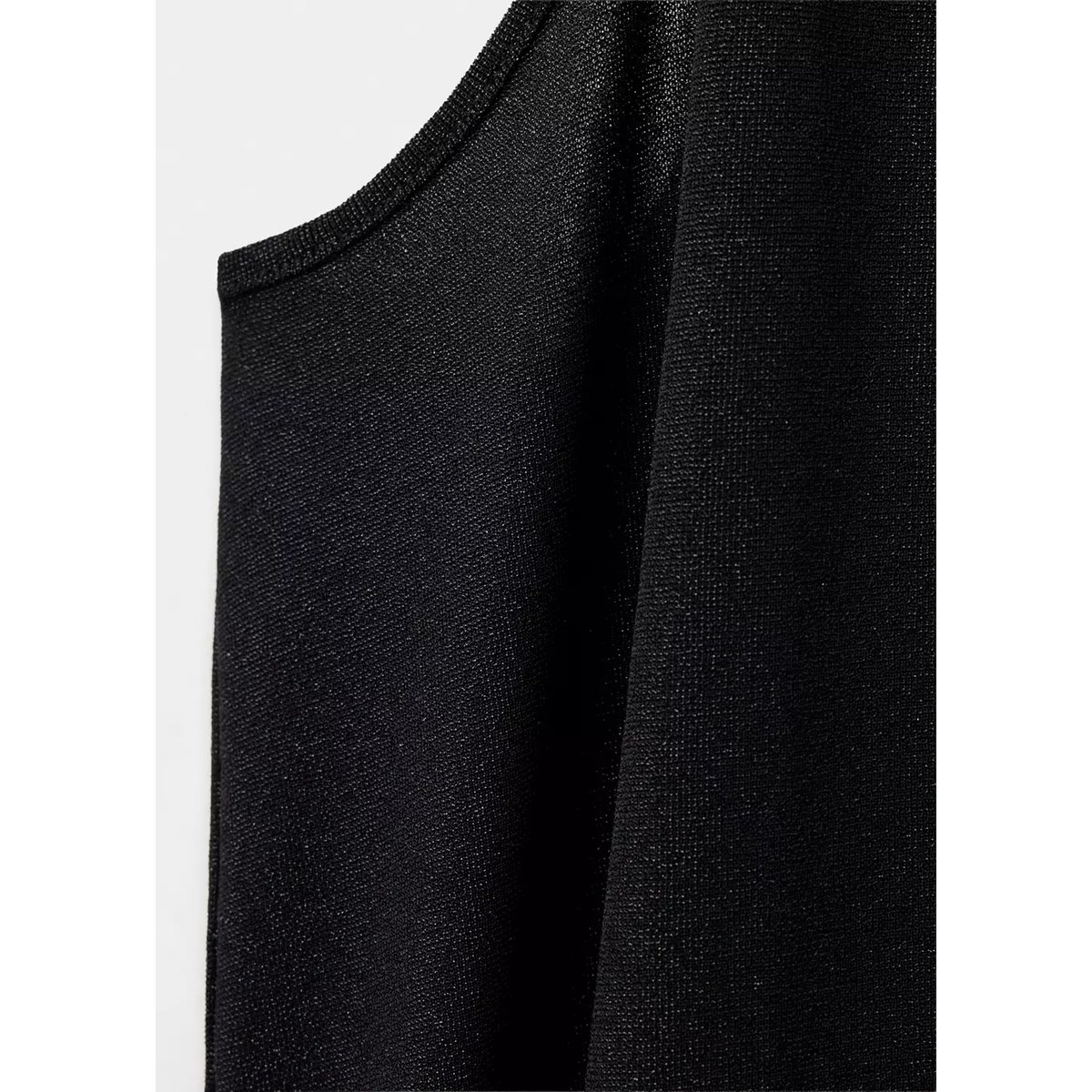 Top halter asymétrique noir, MANGO TEEN