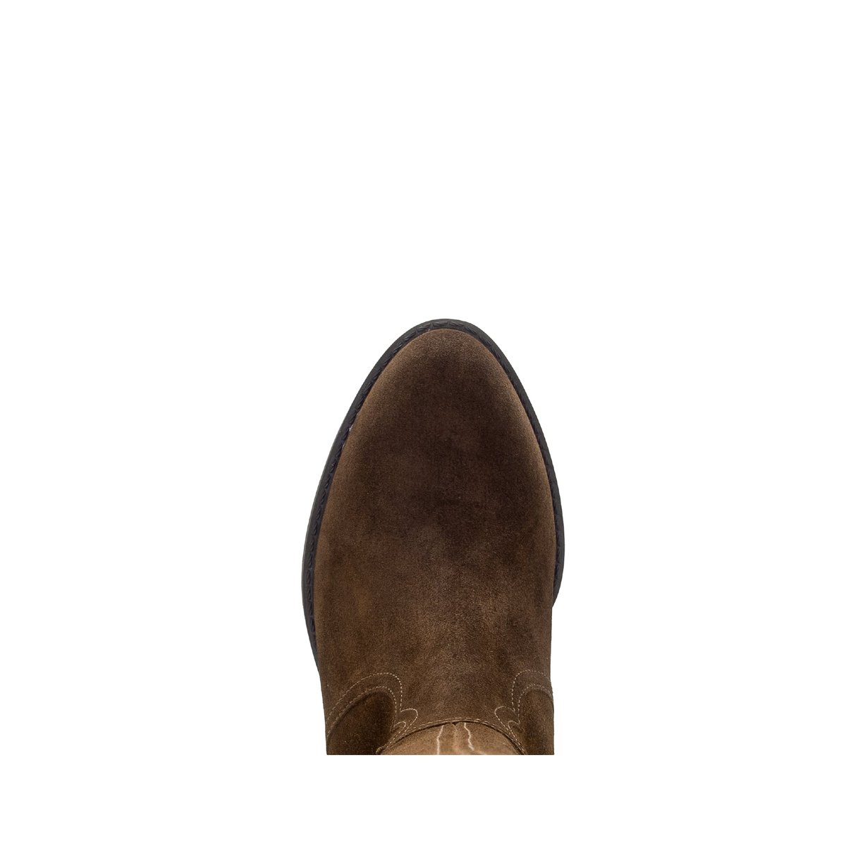 Bottes en cuir à talon décroché cognac velours, GABOR