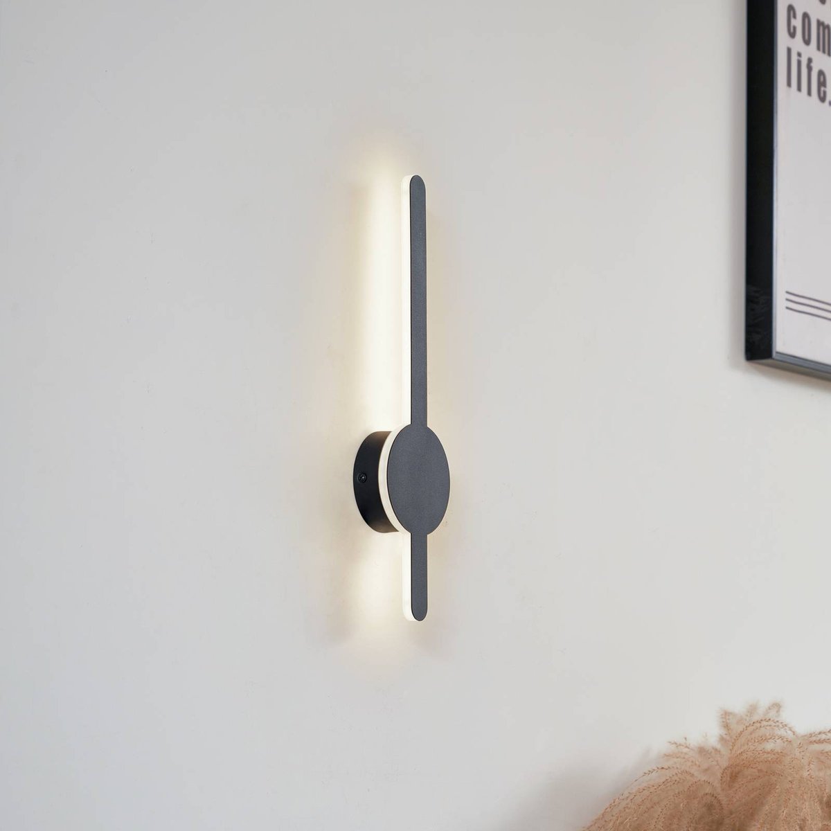 Applique moderneLED, Borian noir, LINDBY