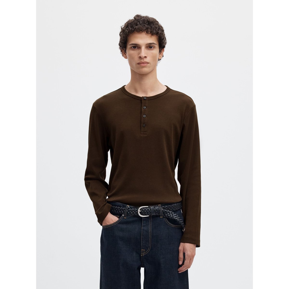 T-Shirt marron - demitasse1, SELECTED
