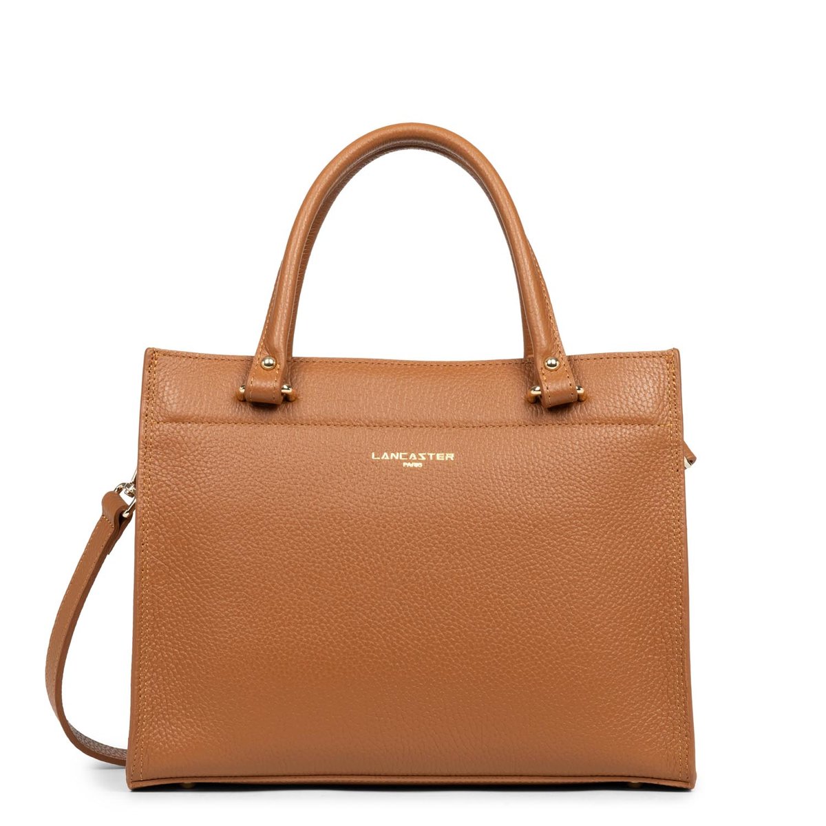 Sac à main, Made in France FOULONNÉ DOUBLE DAILY camel - in - orange, LANCASTER