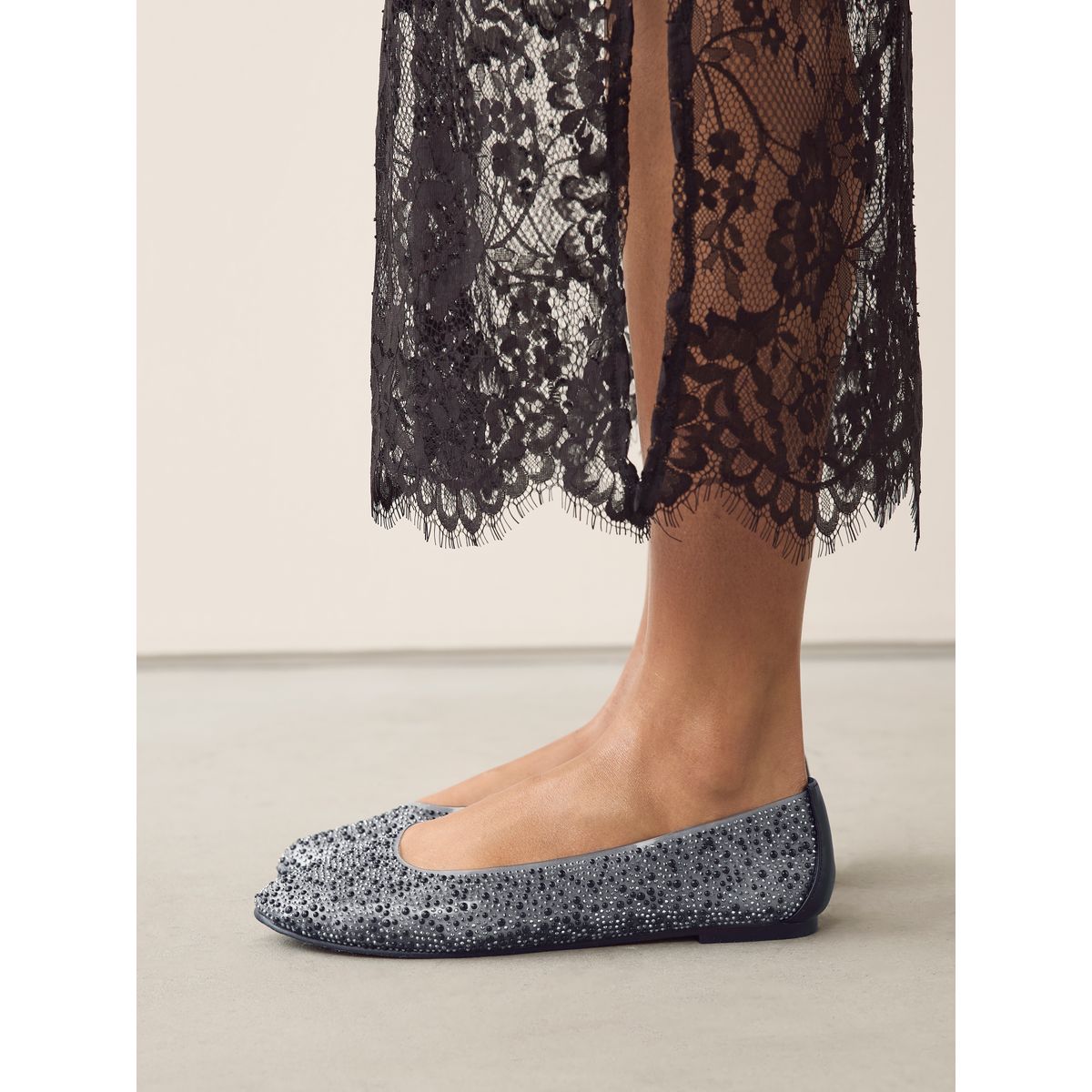 Ballerines en vinyle forever comfort® noir, NEXT