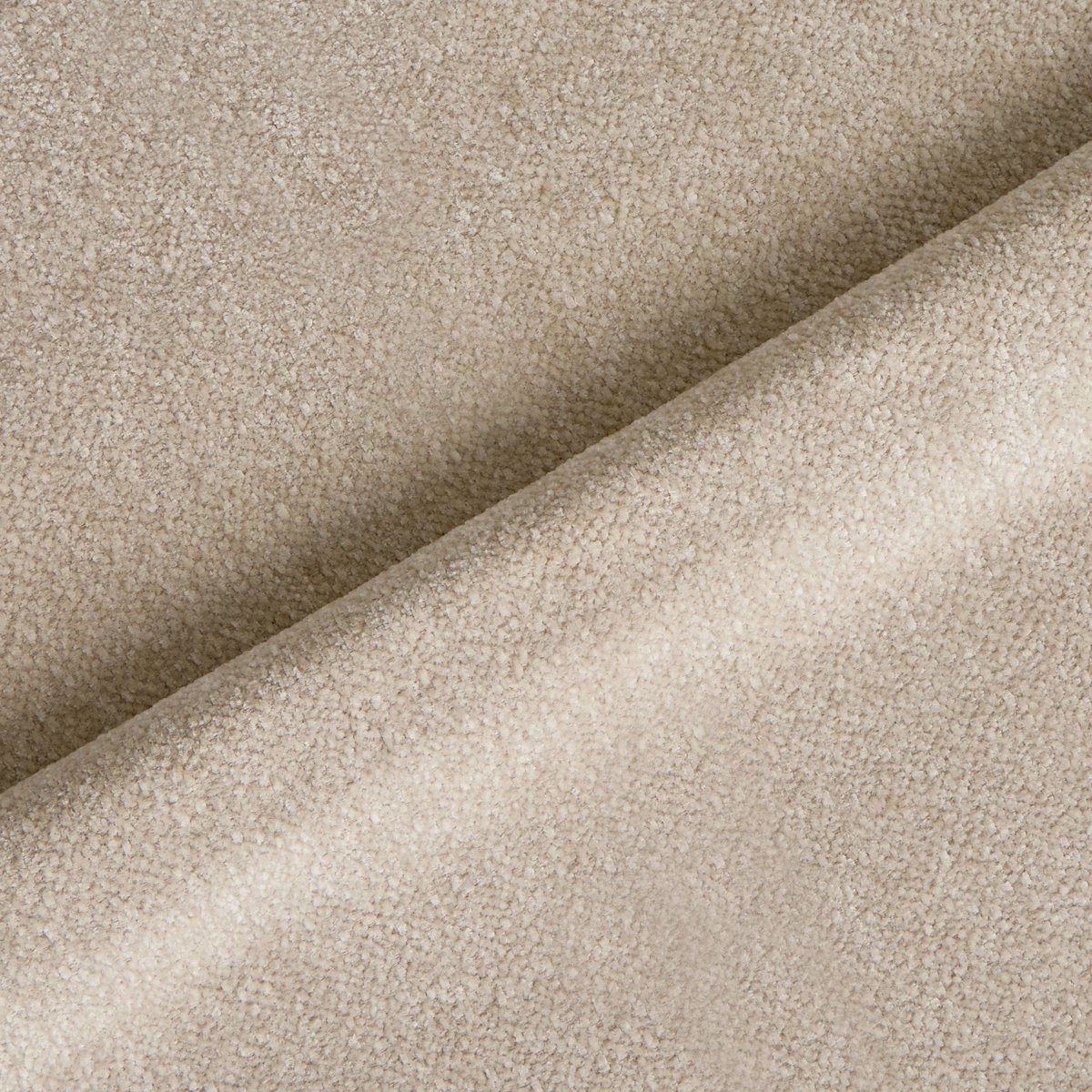 Canapé 3 places en velours texturé HAUSSMANN beige, SIA HOME
