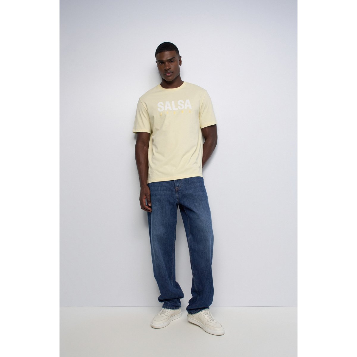 T-SHIRT AVEC BRANDING orange, SALSA JEANS