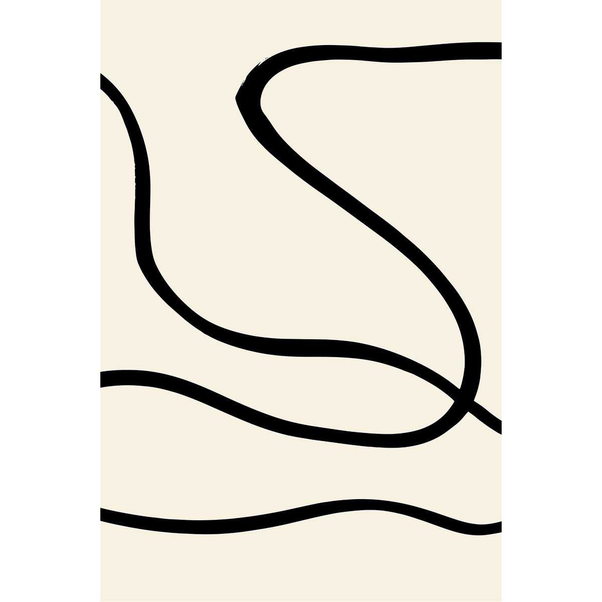 Tableau line art bold III tableau alu dibond, HEXOA