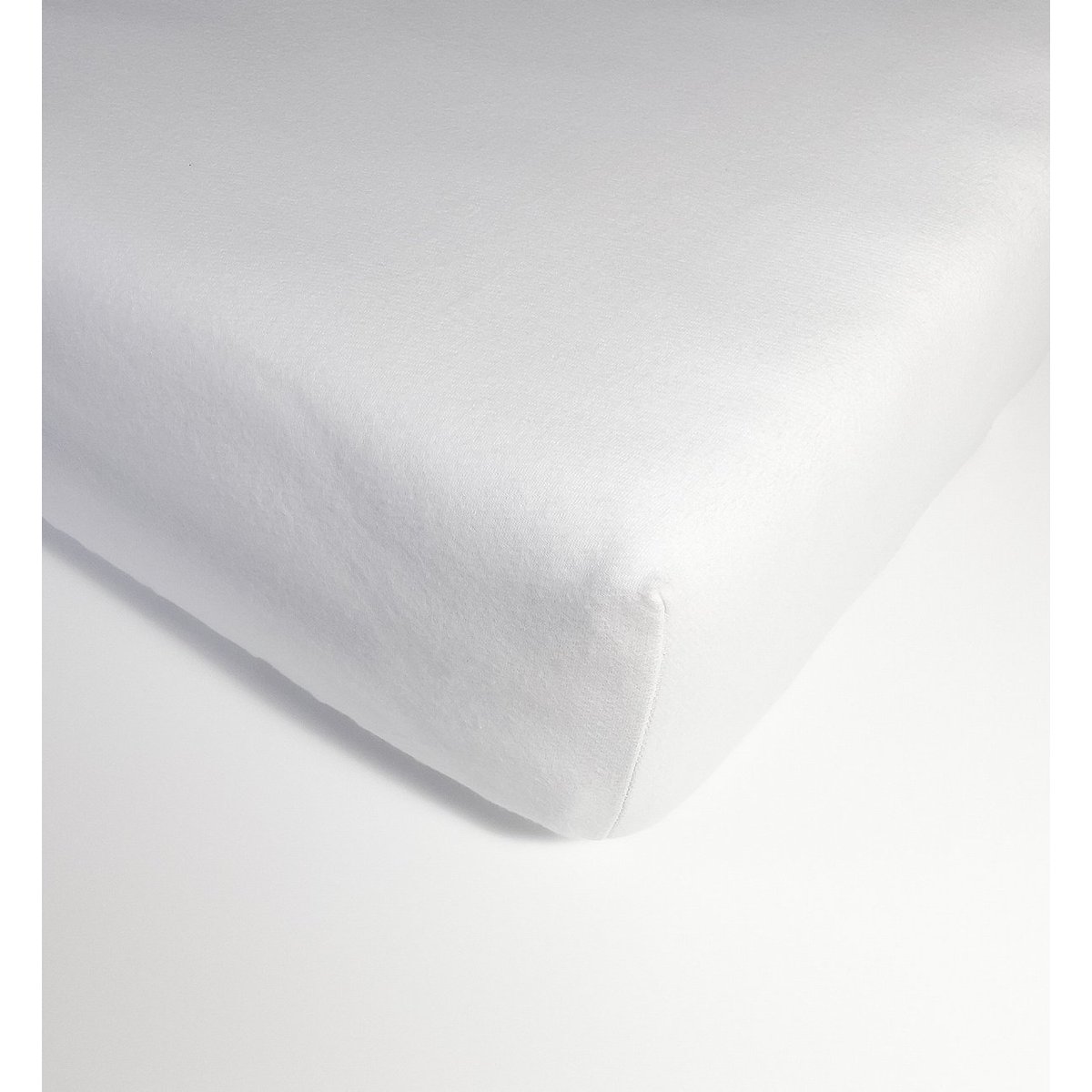 Protège matelas enfant FLANELLE DE COTON BIO blanc, KADOLIS