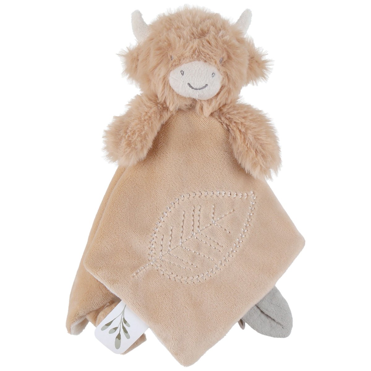 Doudou plat attache sucette beige, NOUKIE'S