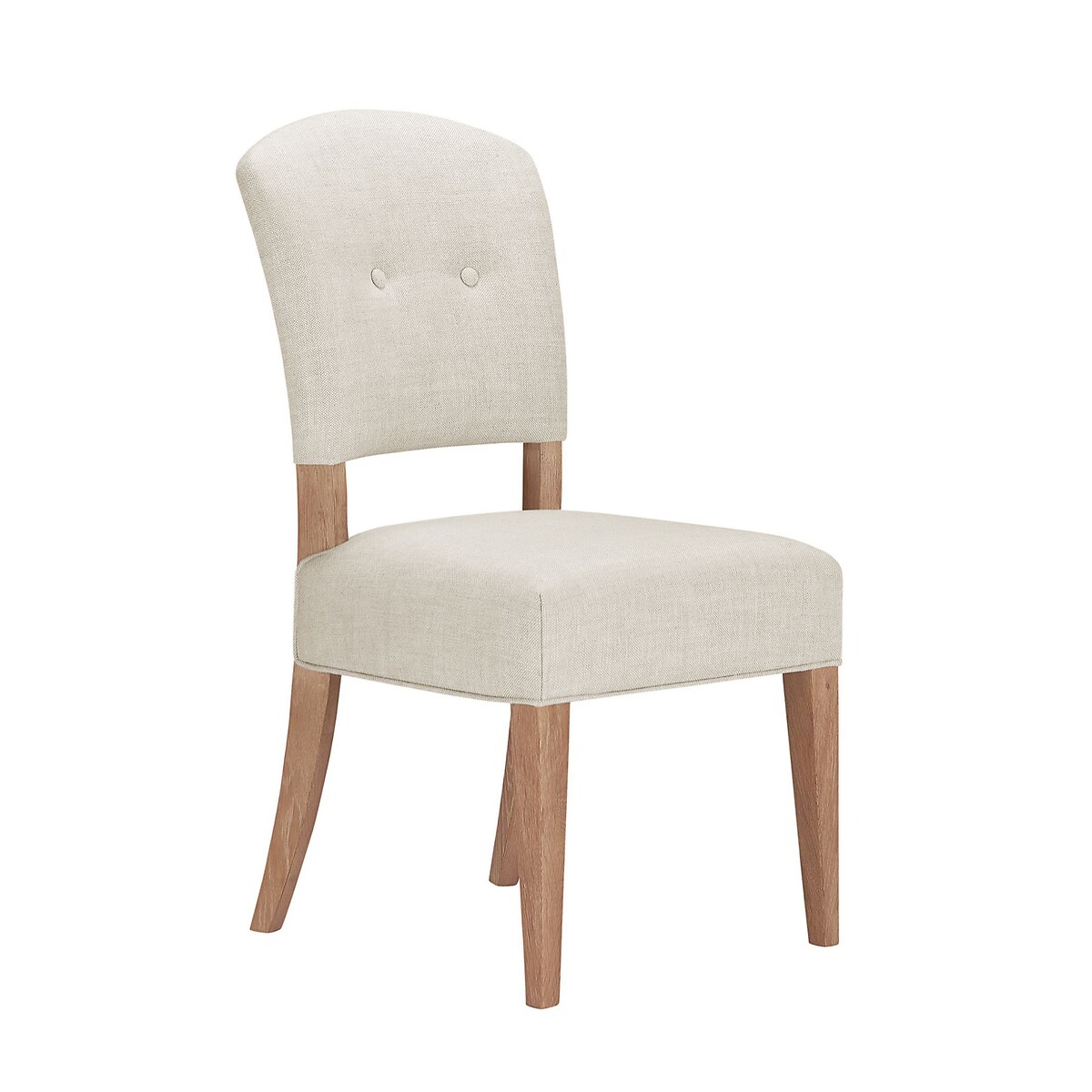 Cannes Oak & Linen Upholstered Dining Chairs (Set of 2) natural oak, WILLIS & GAMBIER