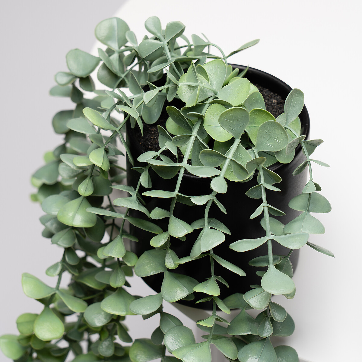 Set of 3 Artificial Trailing Plants in Black Pots dark green/light green, SO'HOME