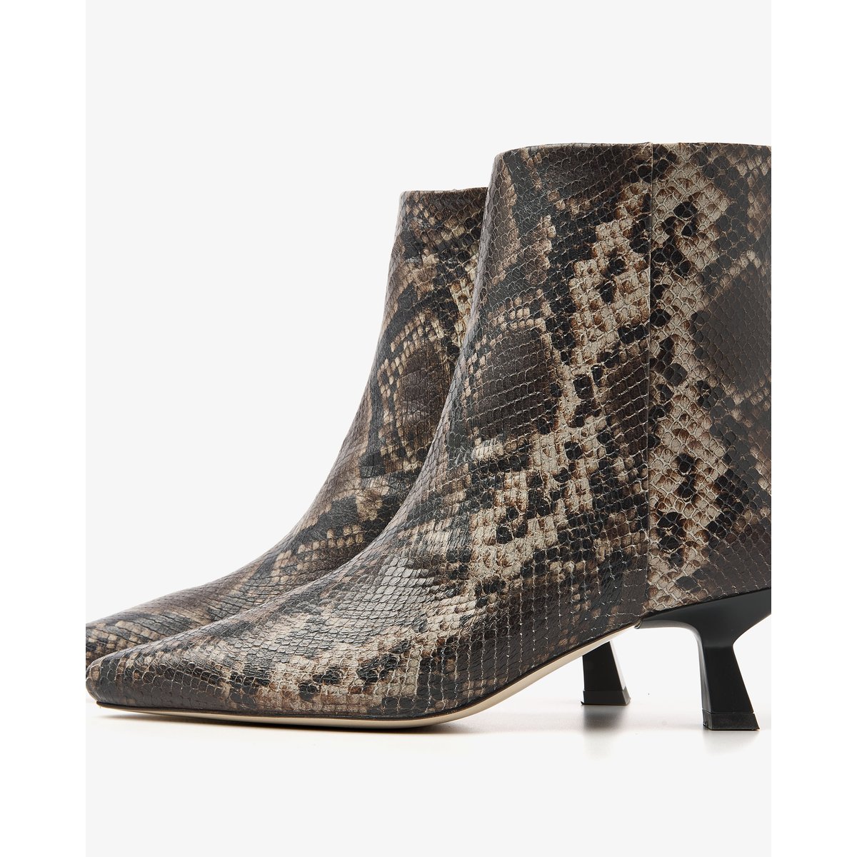 Bottines SUZY FRANKY noir,marron,multicolore,snake print, VIA VAI