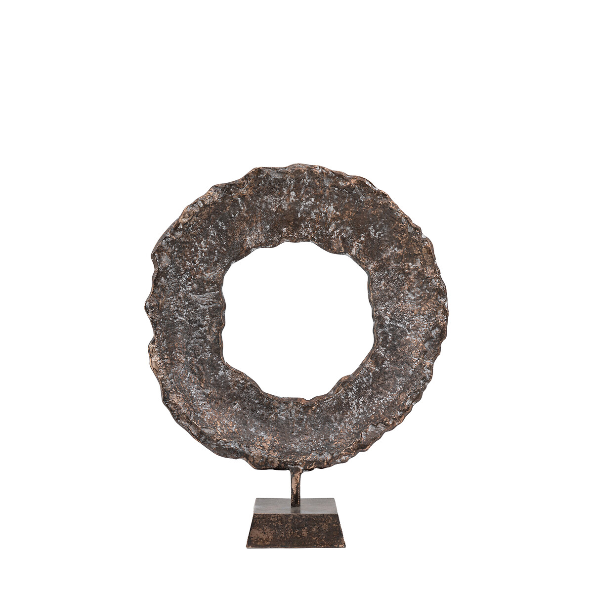 69cm Badsey Circle Sculpture copper-coloured orange, ÉDITÉ