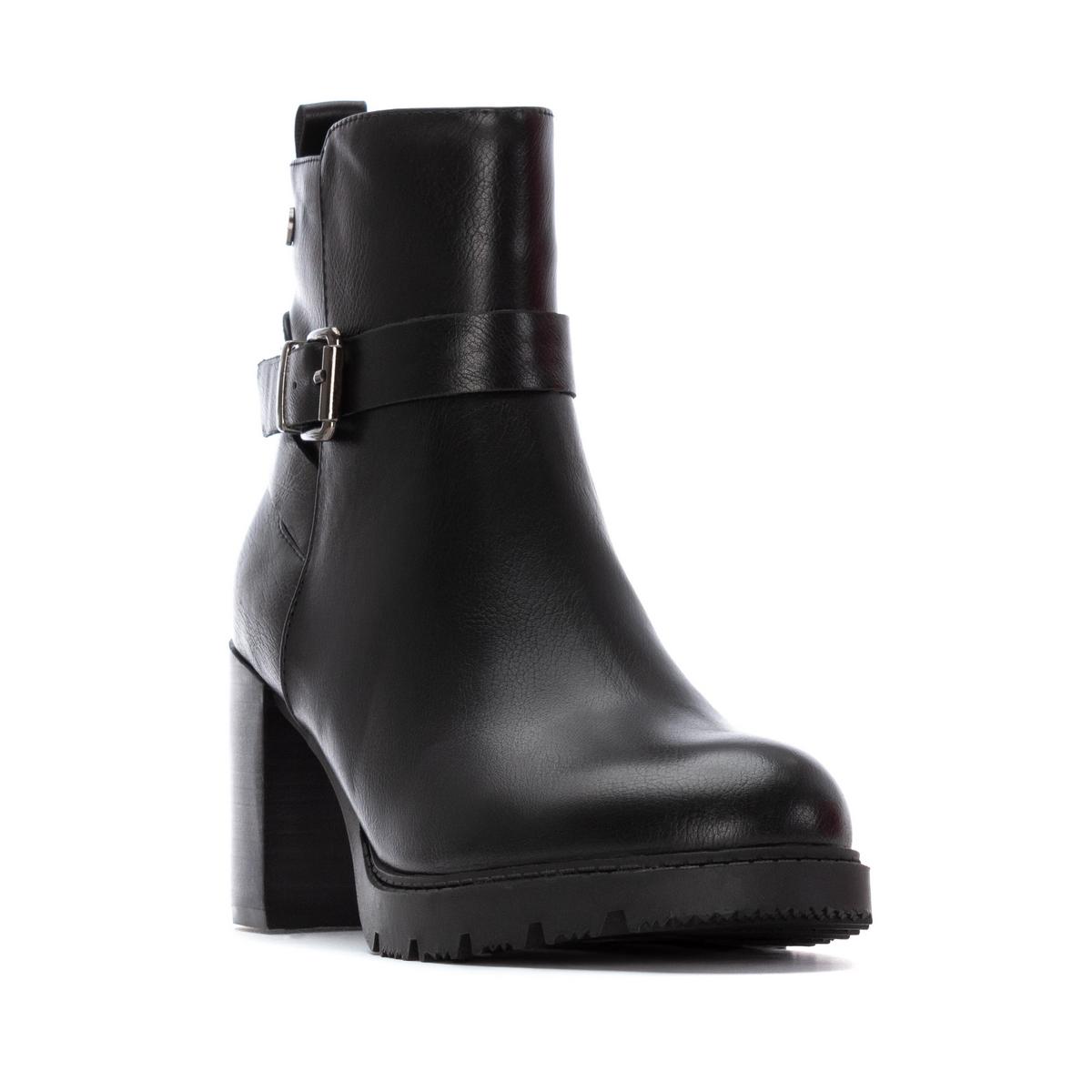 Bottine Talon Décontractée Fermeture éclair noir, XTI