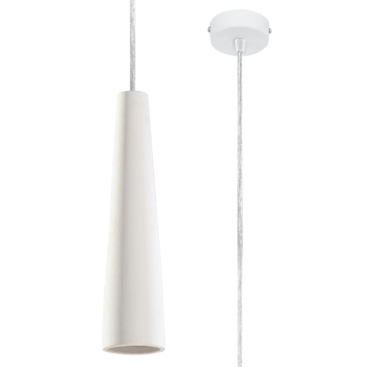 Suspension Céramique Blanc GU10 1 Electra blanc, EDEN