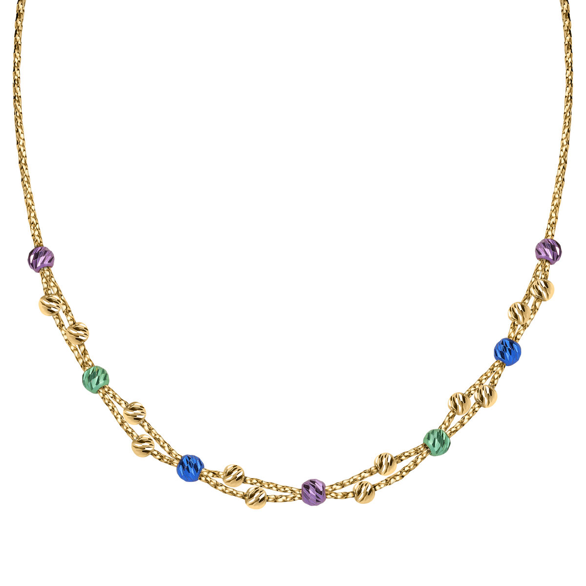 Collier en or jaune 750 PIANETI or jaune/multicolor, BLUESPIRIT