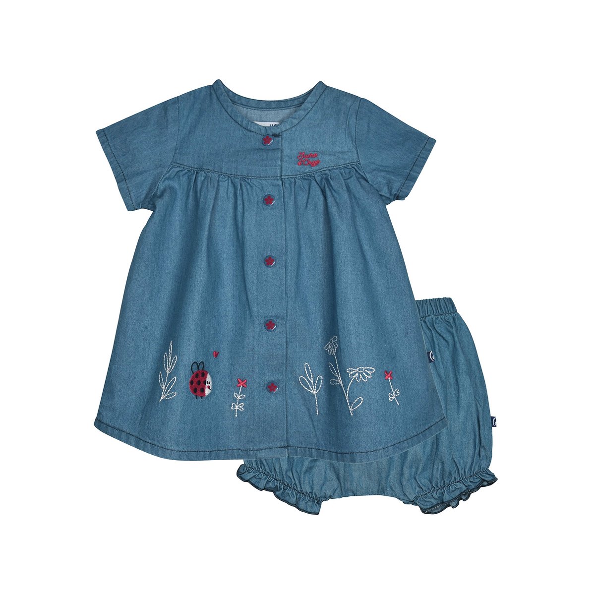 Robe bloomer nelly jean naissance bleu, SUCRE D'ORGE