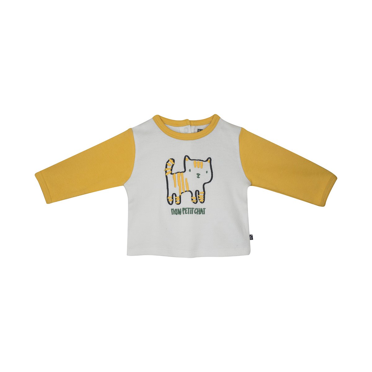 Tee shirt + pantalon + bavoir far gris, SUCRE D'ORGE