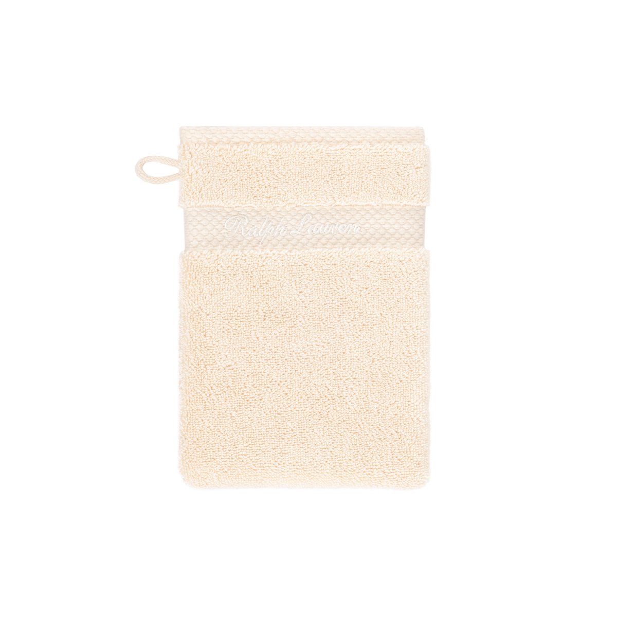 Gant de toilette en coton, DULANEY ecru, RALPH LAUREN HOME