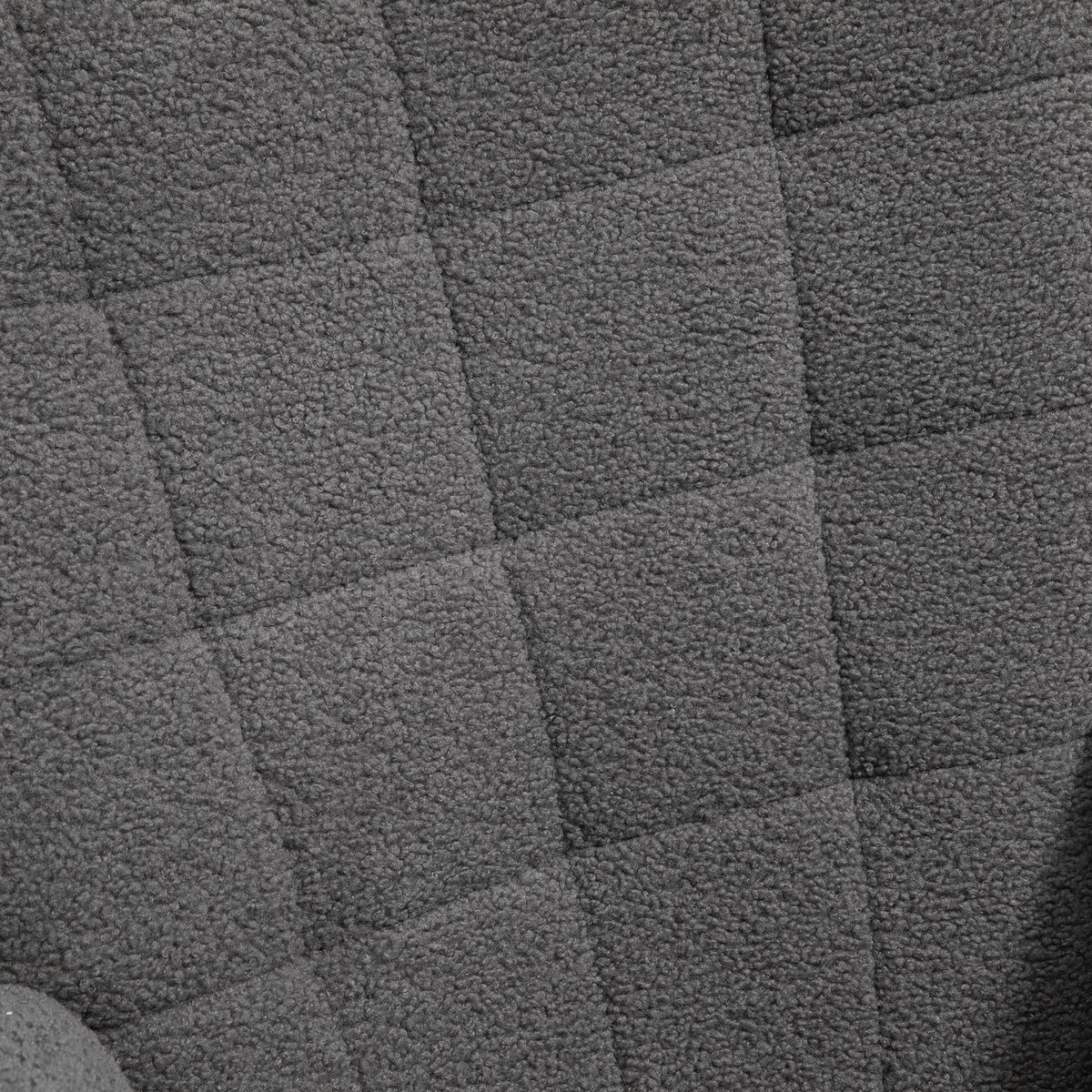 Fauteuil à bascule Revêtement bouclette Gris gris foncé, HOMCOM