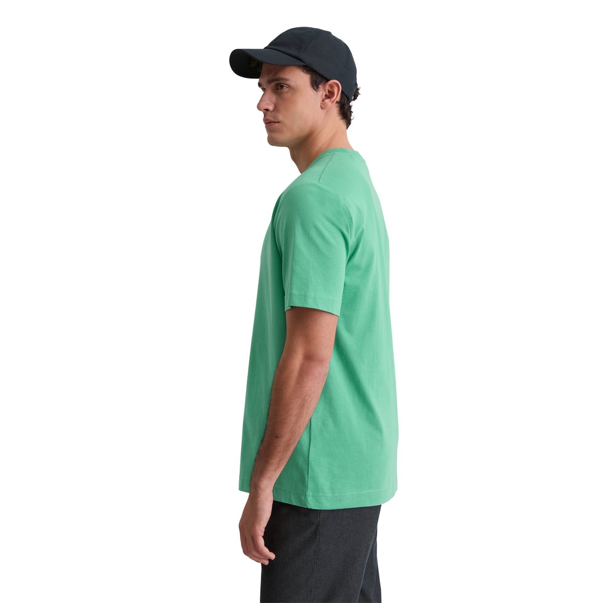 T-shirt regular en pur coton bio gris, MARC O'POLO
