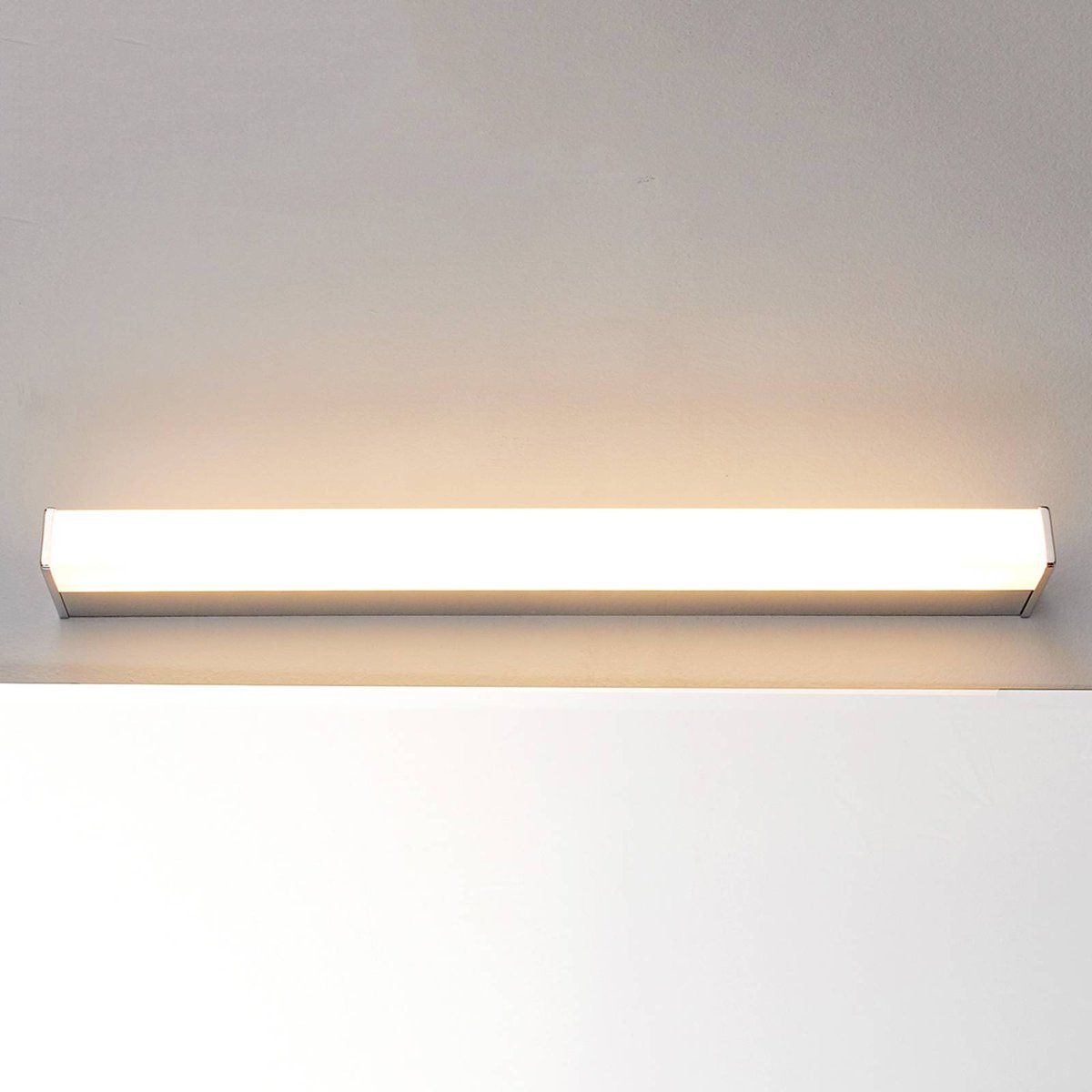 Applique en métal moderneLED, Philippa chrome, blanc, LINDBY