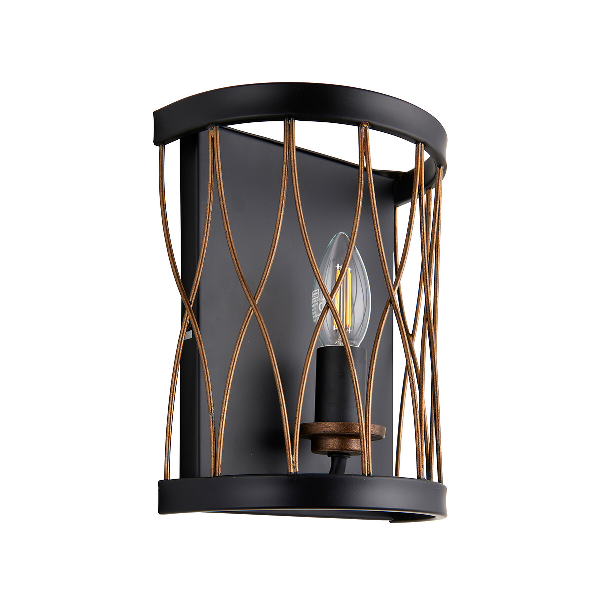 Houston Rustic Wall Light black, SO'HOME