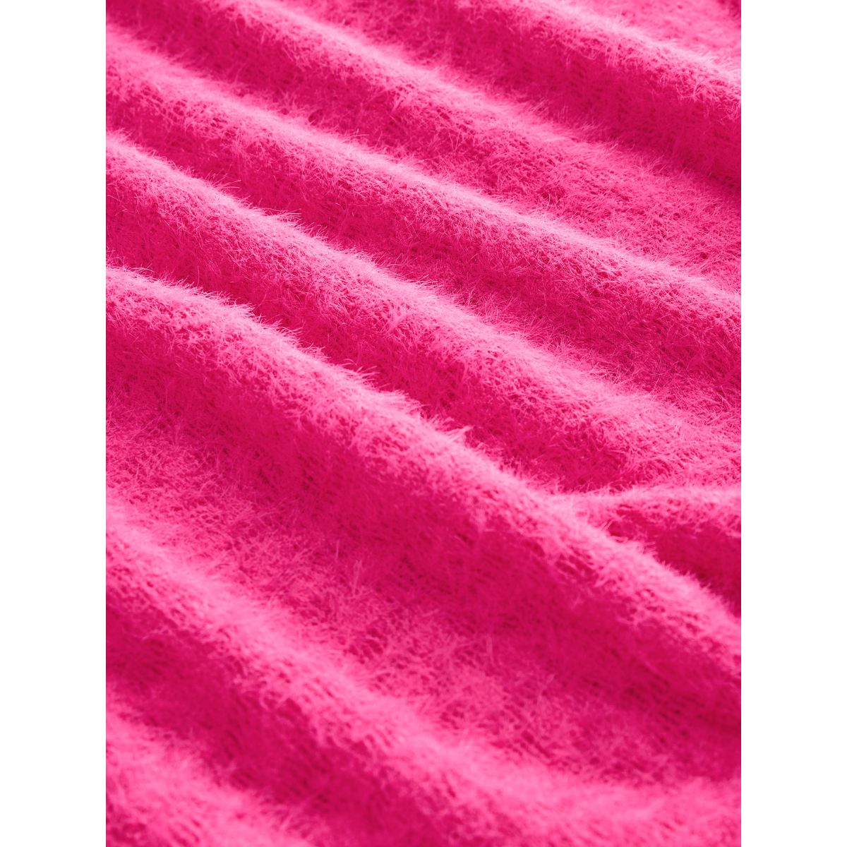 Pull ras de cou duveteux à manches longues rose, NEXT