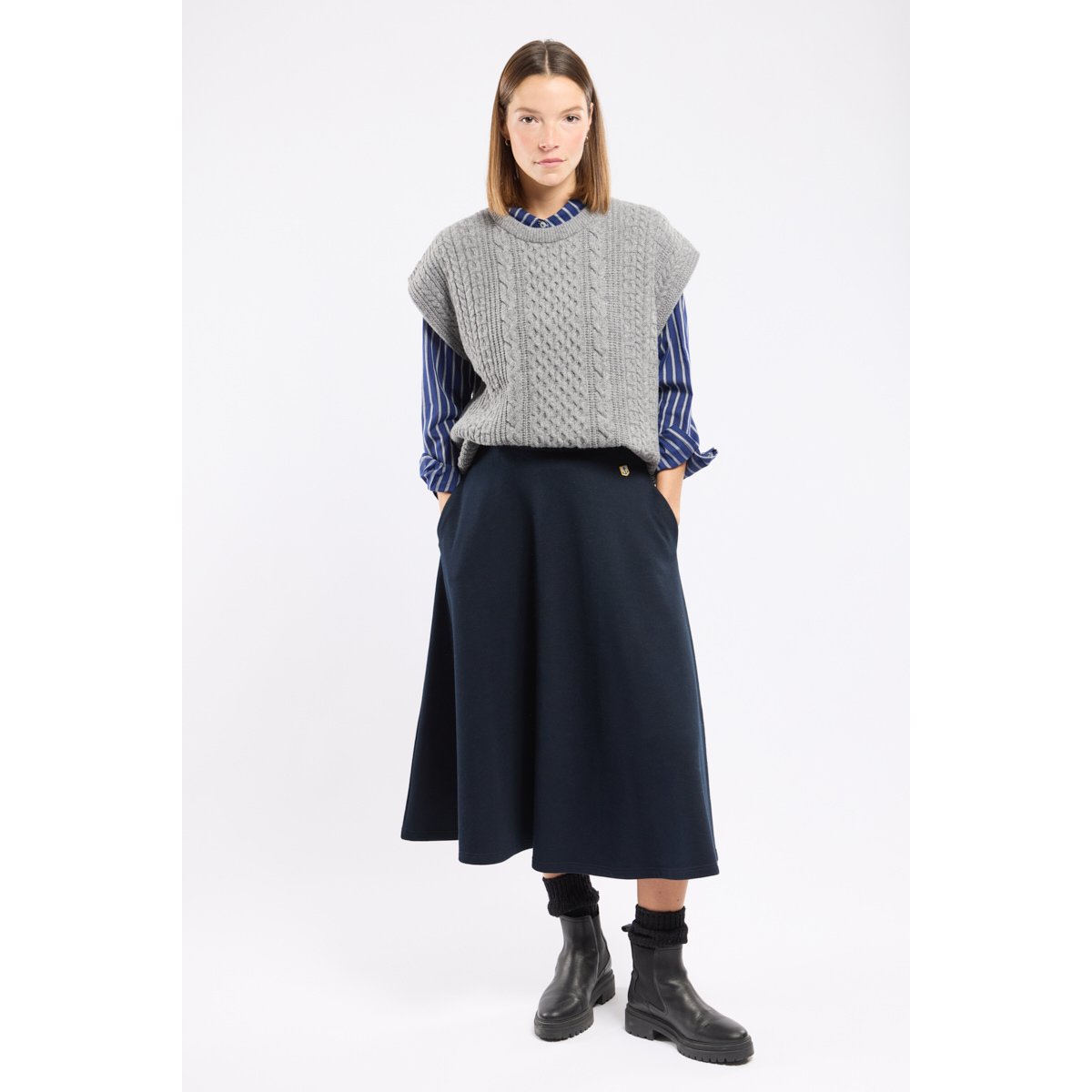 Pull sans manche - laine sleet, ARMOR-LUX