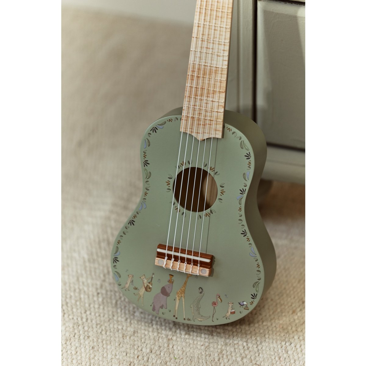 Guitare vert,bois, LITTLE DUTCH