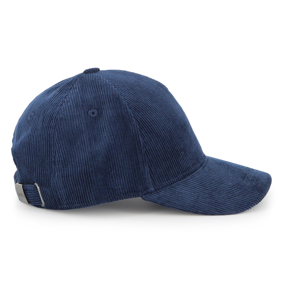 Cappellino in velluto bleu cargo, BOSS KIDSWEAR