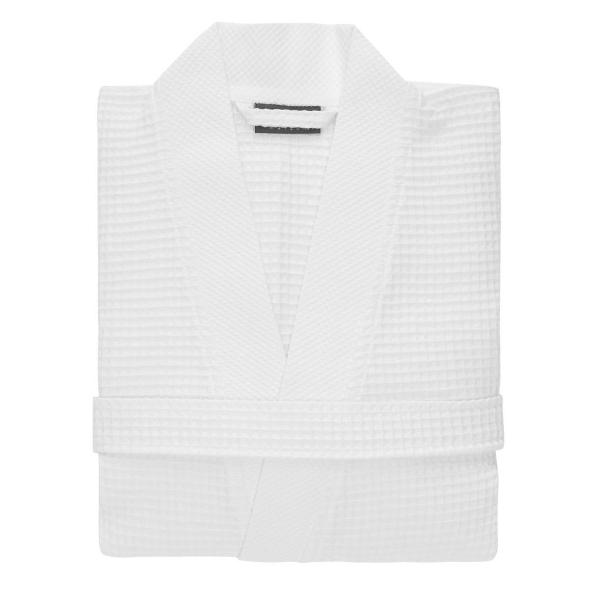 Peignoir nid d'abeille mixte SPA blanc, SENSEI MAISON