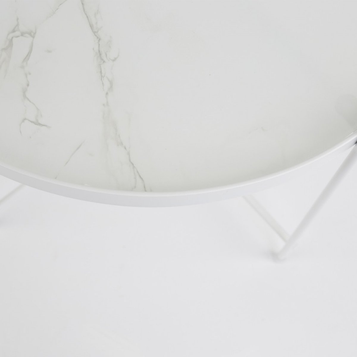 Table basse design ronde S - CUPID MARBLE blanc, ZUIVER