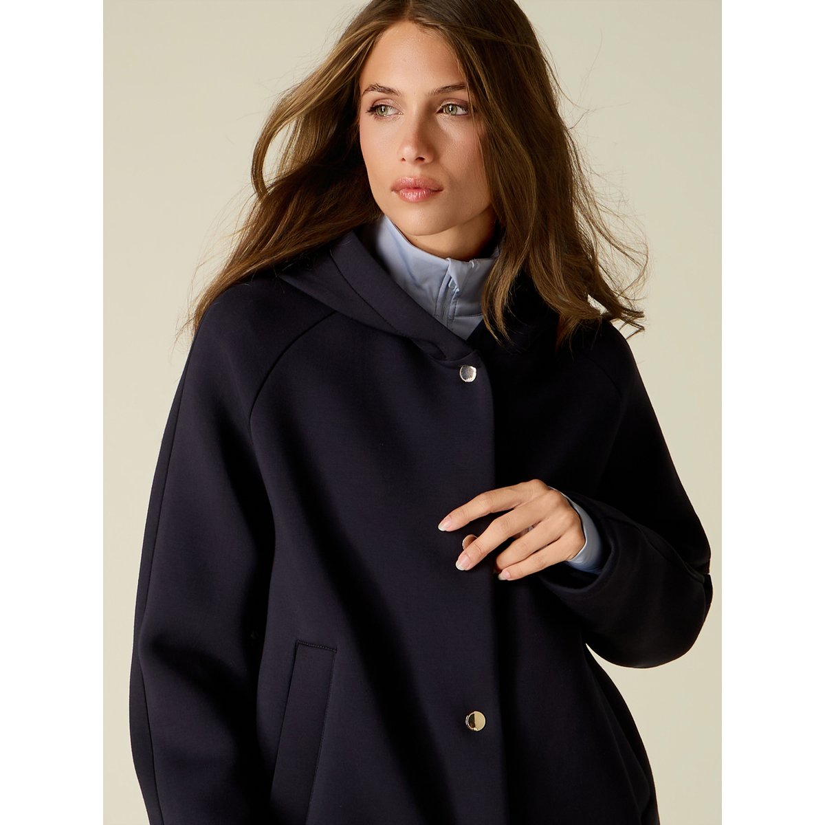 Veste avec intérieur matelassé bleu, OLTRE