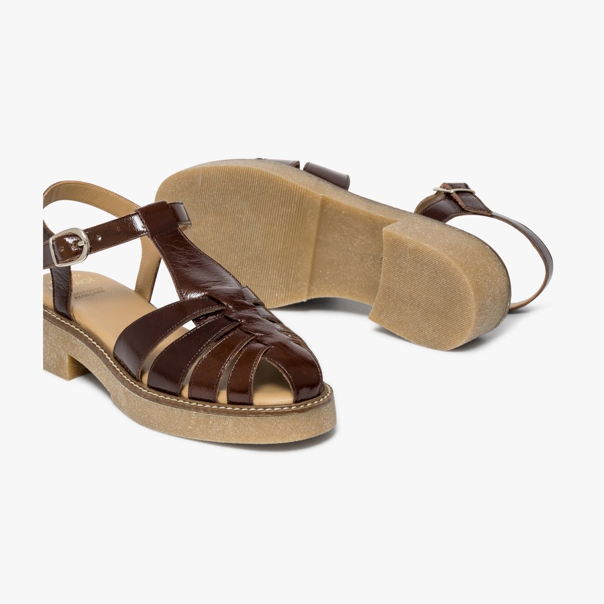 Derby en cuir FANNY marron chocolat, BOCAGE