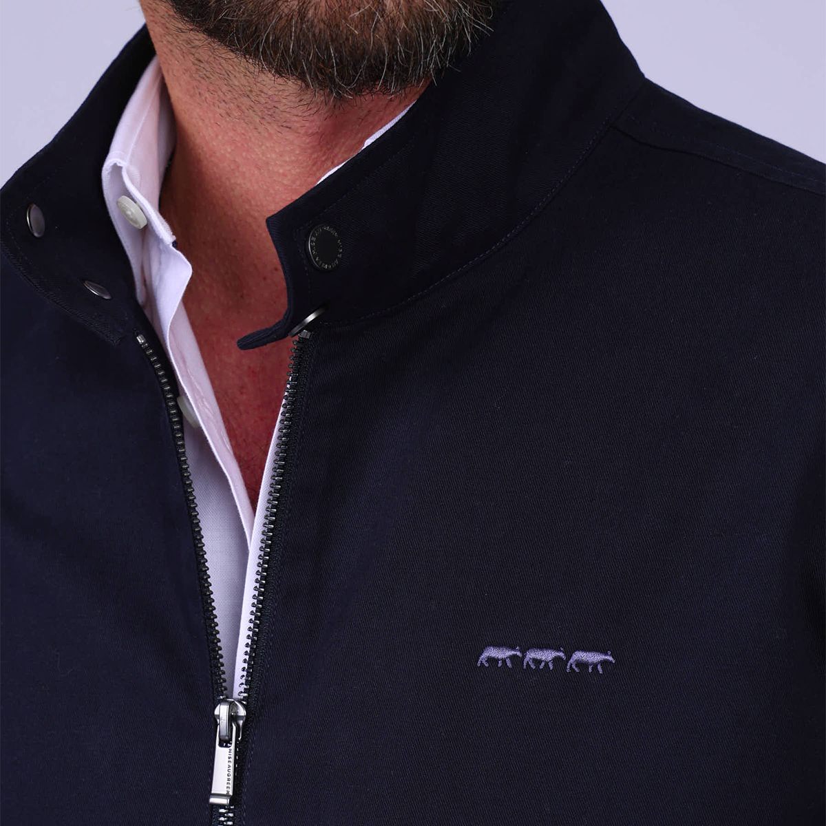 Blouson Golden bleu marine, MISE AU GREEN