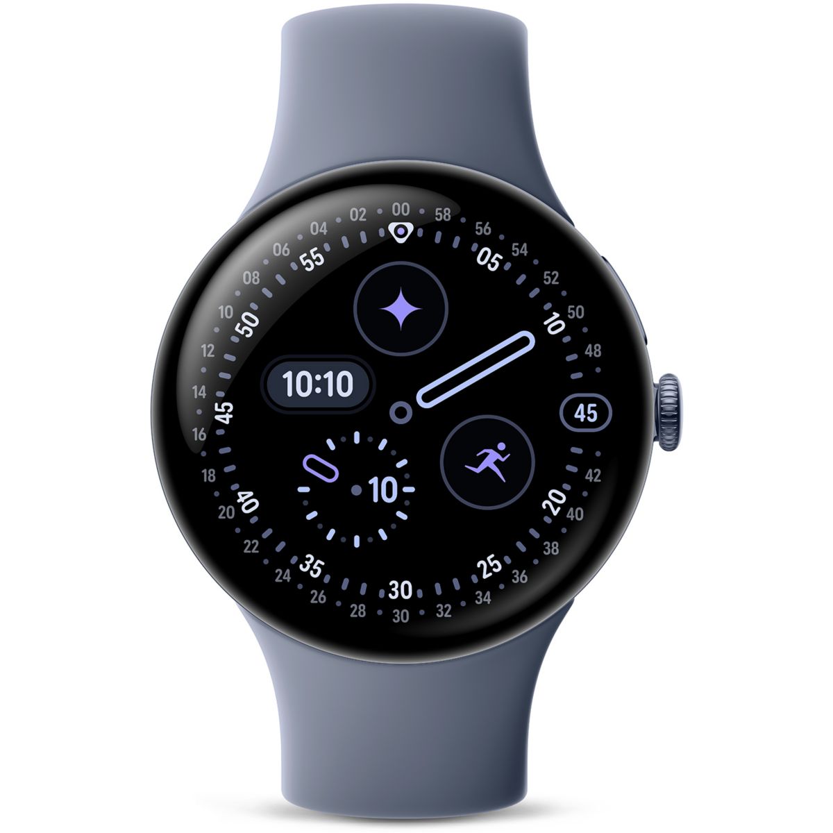 Montre connectée Pixel Watch 4 45mm Gris Satiné/Gris BT gris, GOOGLE