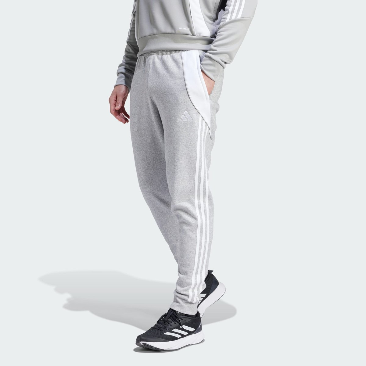 Pantalon de survêtement Tiro 24 medium grey heather / white, adidas Performance
