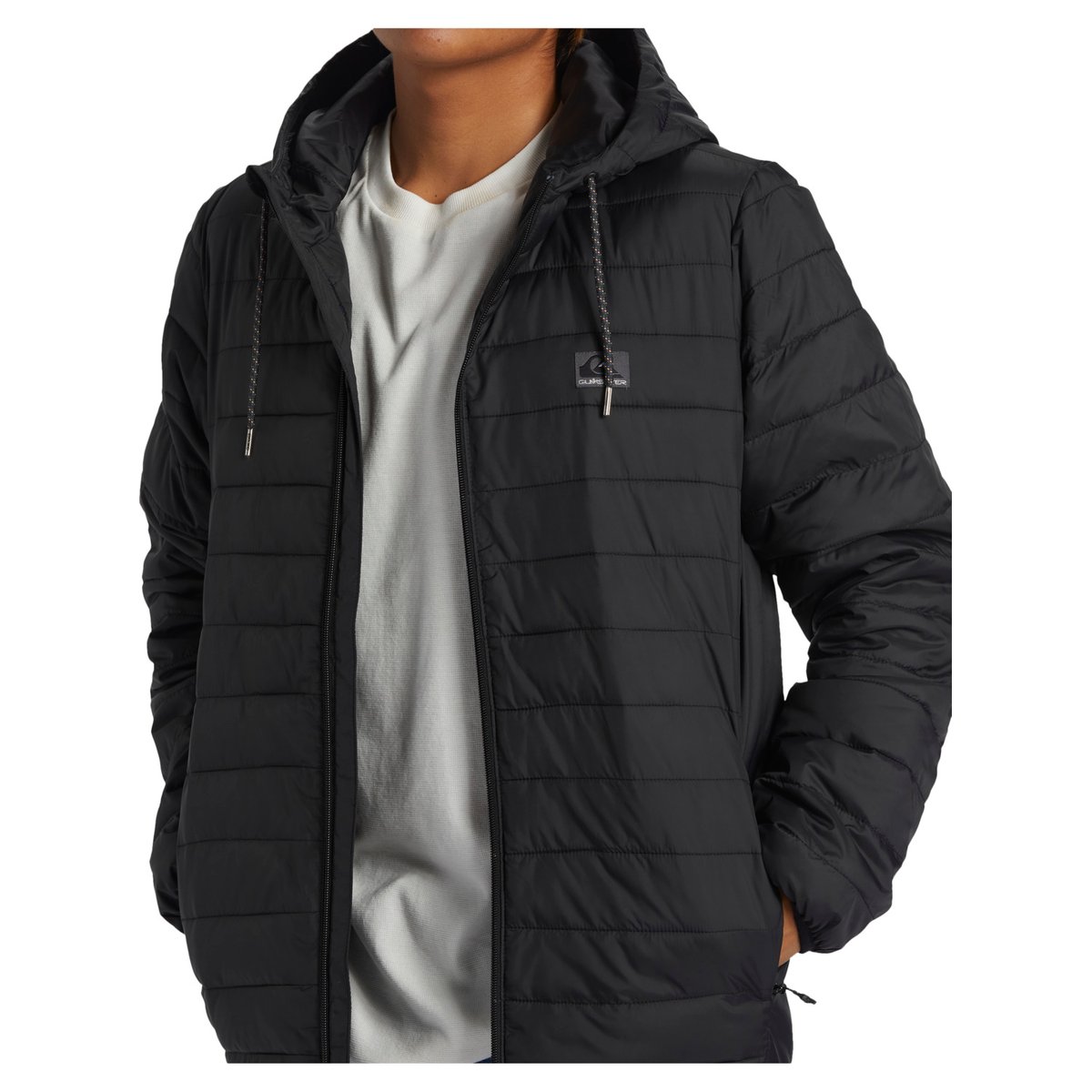 Doudoune à capuche noir, QUIKSILVER