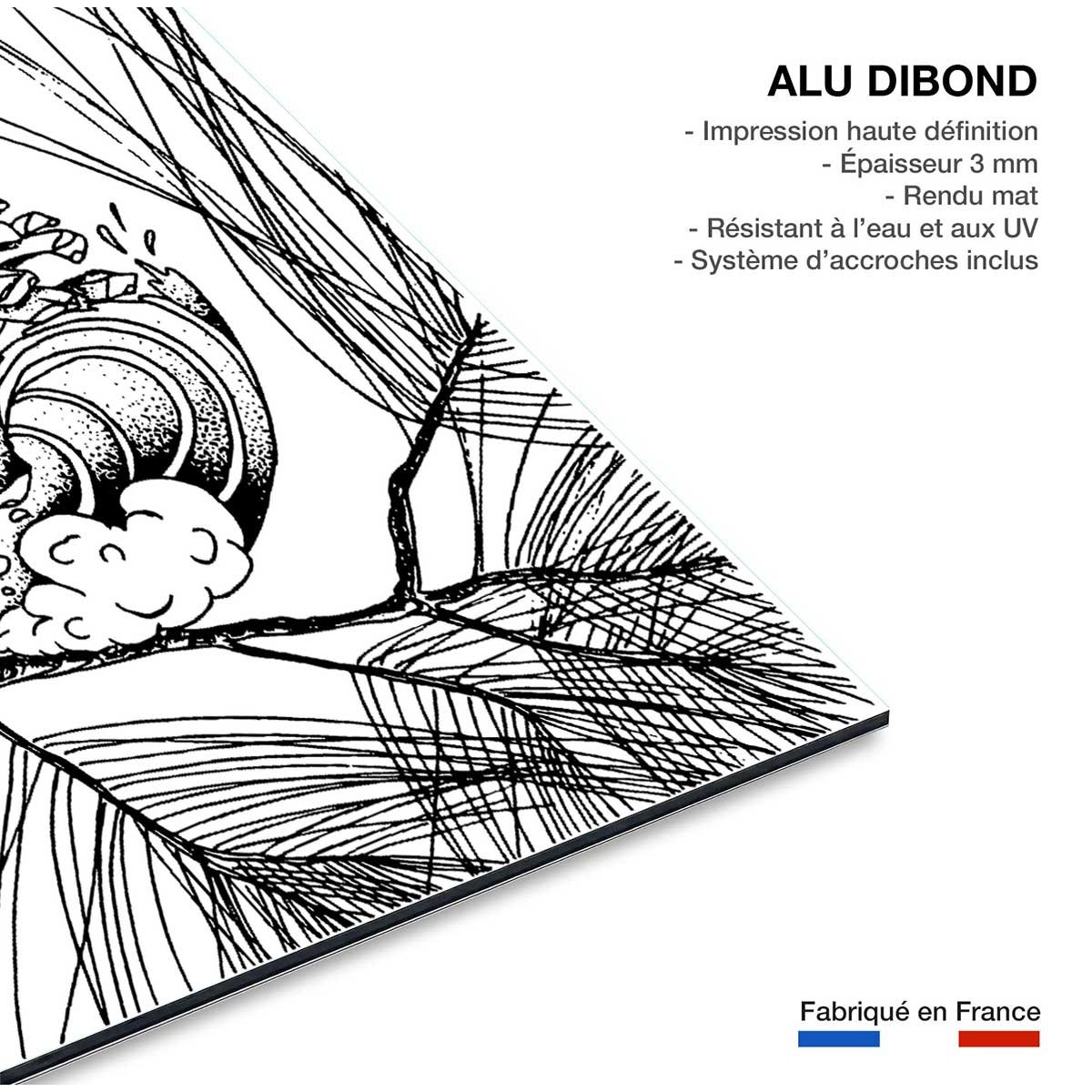 Tableau pigne des Landes tableau alu dibond, HEXOA