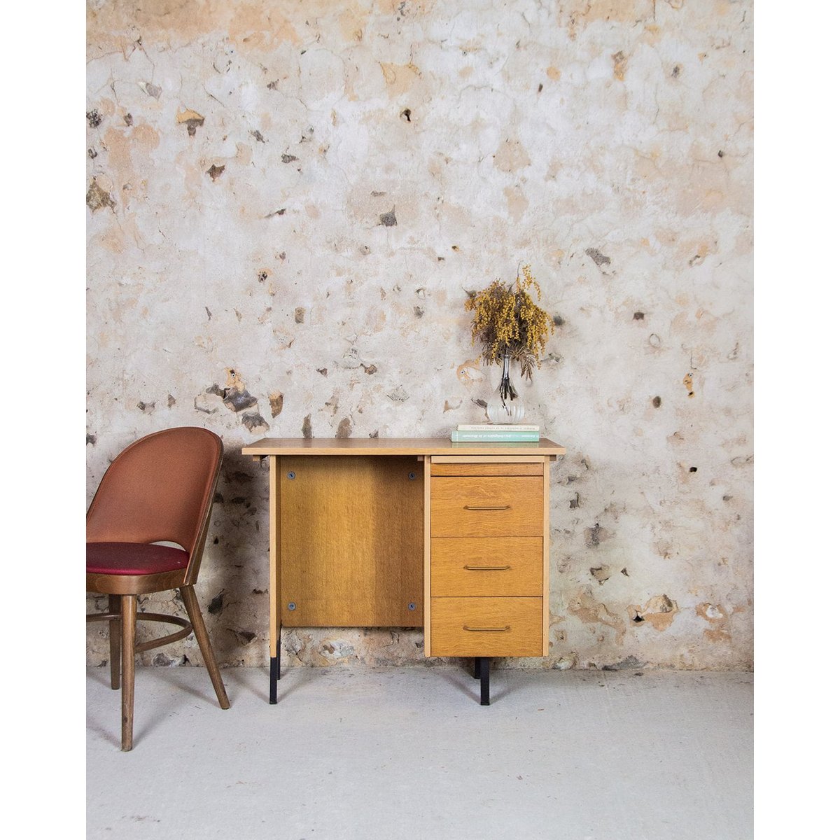 Bureau en bois Yvan N°66 - Bon état bois, DEBONGOUT
