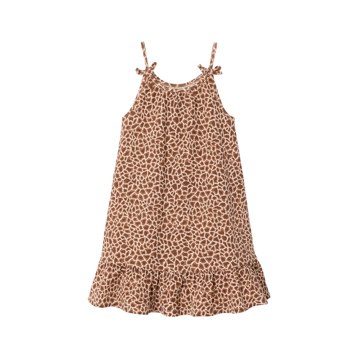 Robe fine bretelles jersey beige, VERTBAUDET