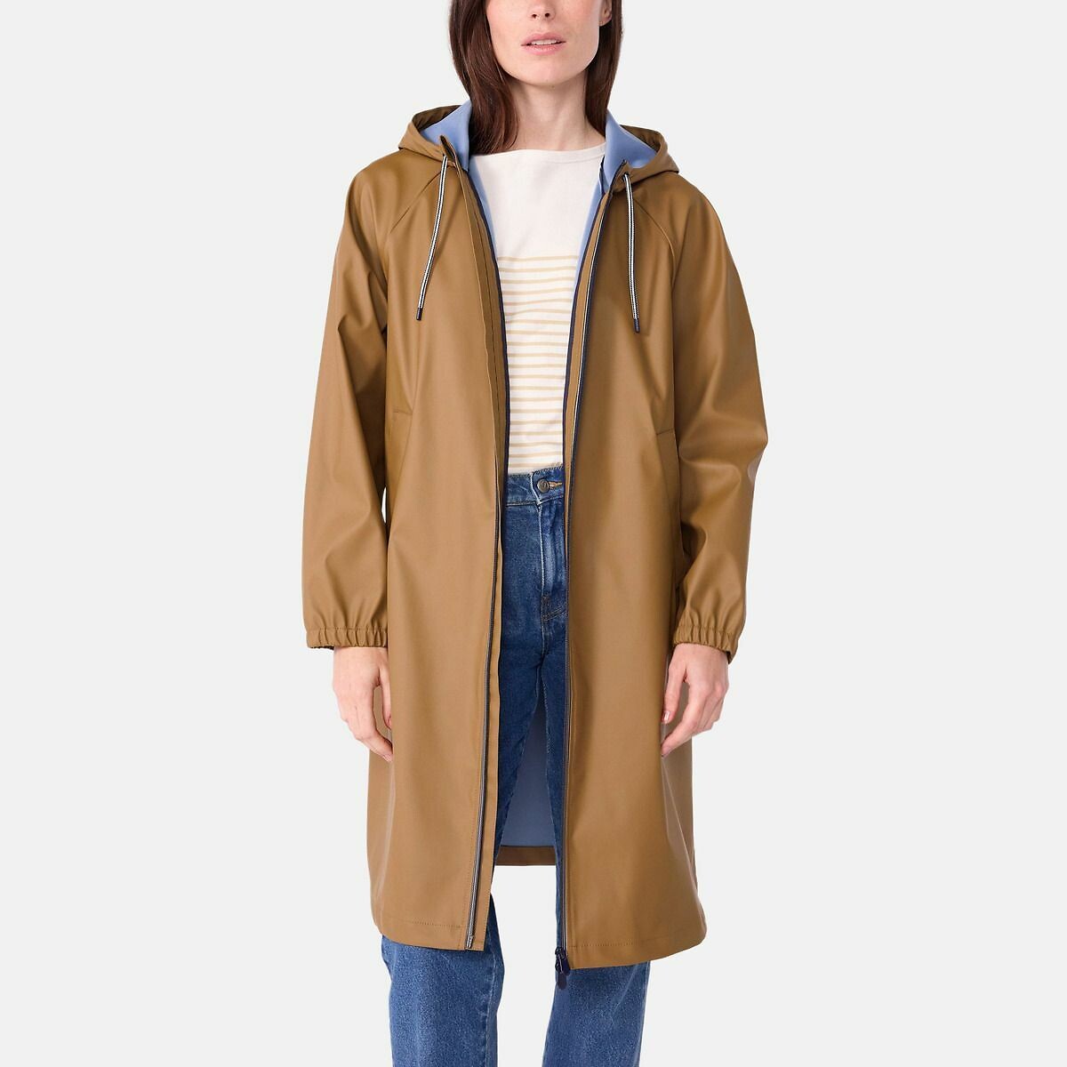 Two-Tone Waxed Jacket beige, PETIT BATEAU